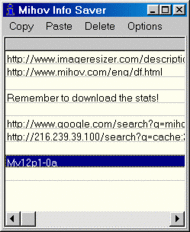 Mihov Info Saver screenshot